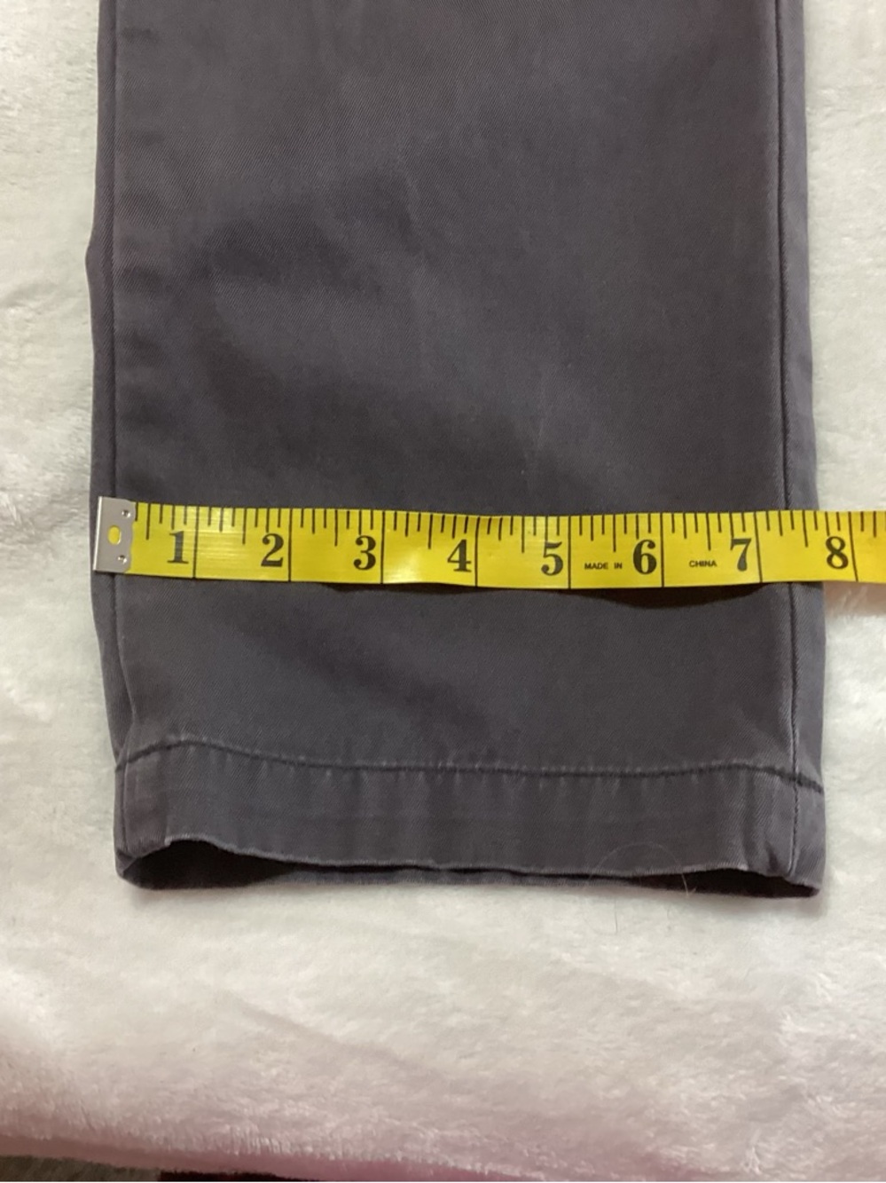 Men's Club Monaco Davis Slim-Fit Pants Gray Size 32/32 Business Casual - Picture 10 of 11